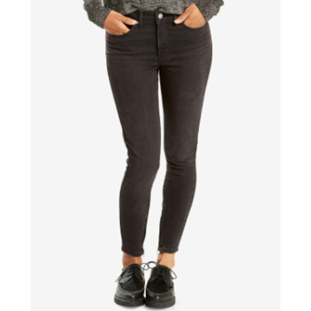 Levi's 311 Shaping Skinny Jeans Black Denim Hi-Rise Cotton Stretch Size 28